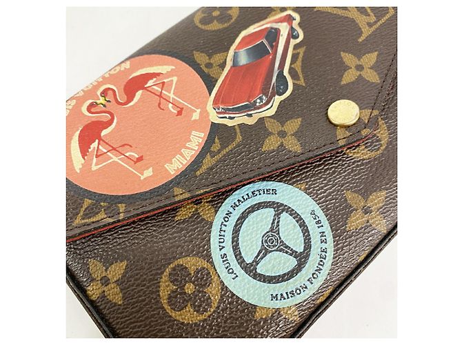 Louis Vuitton Monogram Pochette Felice M62145 Brown Portafoglio/Borsa a Tracolla da Donna Marrone - vista 13