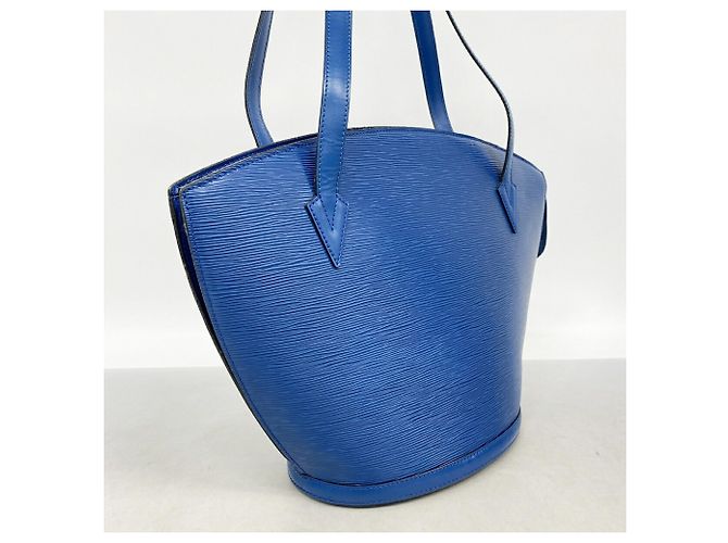 Borsa a tracolla Louis Vuitton Epi Saint Jacques in Toledo Blue - vista 2
