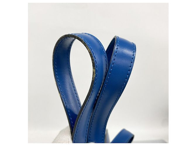 Borsa a tracolla Louis Vuitton Epi Saint Jacques in Toledo Blue - vista 8