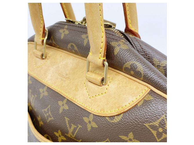 Borsa Louis Vuitton Monogram Deauville Marrone - vista 12
