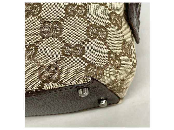 Borsa Gucci in tela GG marrone - vista 6