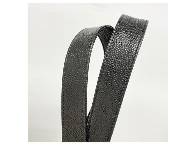 Borsa Tote Chanel in pelle di vitello martellata nera Nero - vista 8