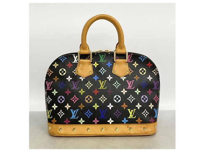 Louis Vuitton Alma Monogram Handtasche Schwarz - Ansicht 10