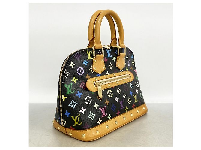 Louis Vuitton Alma Monogram Handtasche Schwarz - Ansicht 2