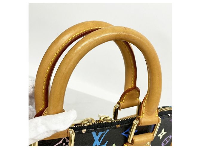 Louis Vuitton Alma Monogram Handtasche Schwarz - Ansicht 7