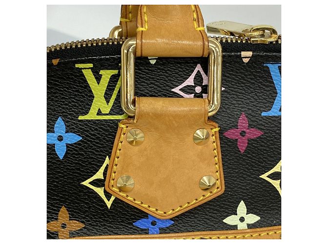 Louis Vuitton Alma Monogram Handtasche Schwarz - Ansicht 8