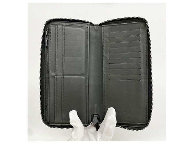 Louis Vuitton Monogram Shadow Zippy Wallet Black - view 3