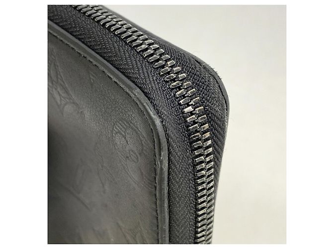 Louis Vuitton Monogram Shadow Zippy Wallet Black - view 6