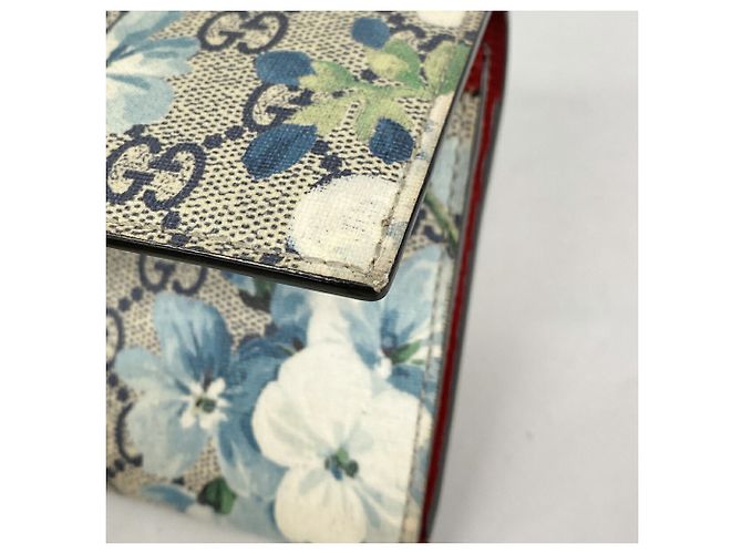 Cartera larga Gucci GG Blooms Azul marino - vista 6