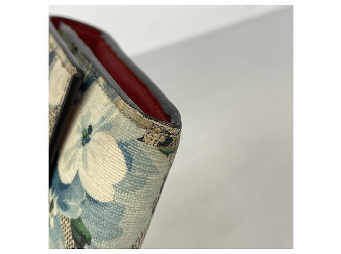 Cartera larga Gucci GG Blooms Azul marino - vista 8