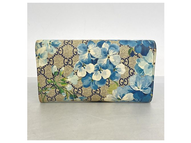 Cartera larga Gucci GG Blooms Azul marino - vista 9