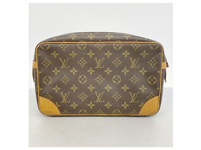Sac pochette Louis Vuitton Monogram Compiegne 28 Marron - vue 12