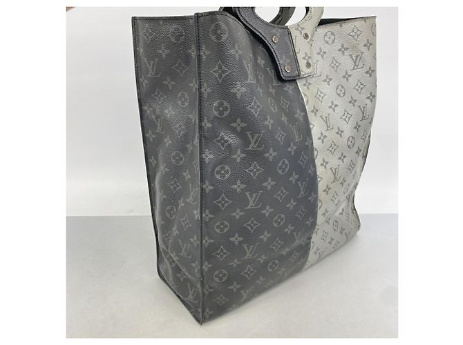 Borsa Tote Split Louis Vuitton Monogram Eclipse M43816 Marrone Nero - vista 2