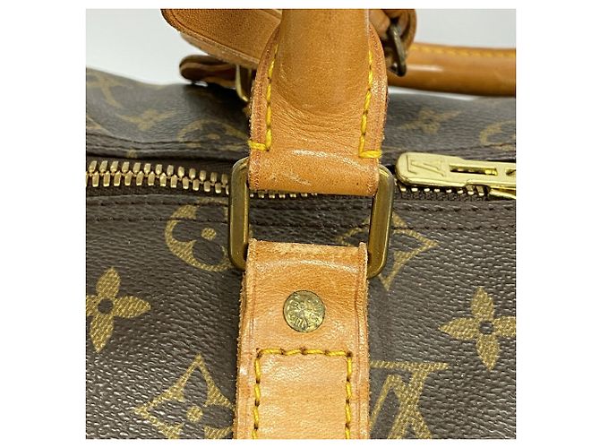 Keepall Borsa Boston Louis Vuitton Marrone - vista 14