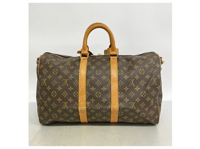 Keepall Borsa Boston Louis Vuitton Marrone - vista 16
