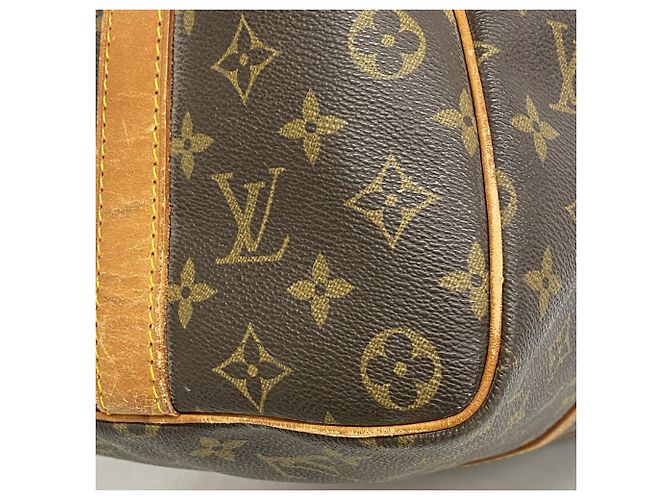 Keepall Borsa Boston Louis Vuitton Marrone - vista 7
