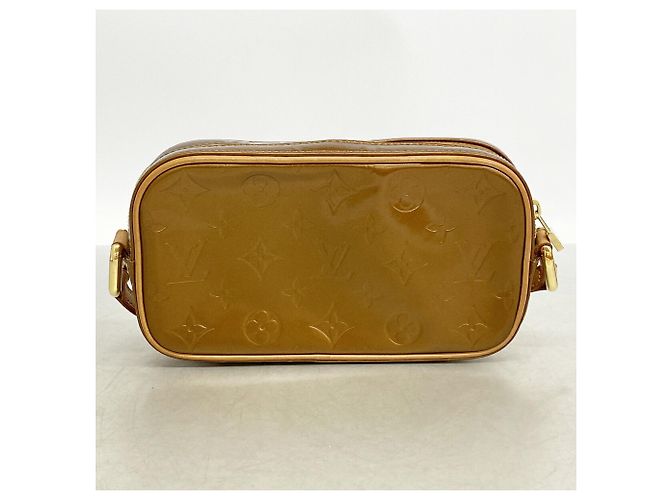 Sac à épaule Louis Vuitton Vernis Christie MM Bronze - vue 10