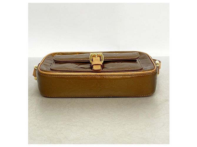 Sac à épaule Louis Vuitton Vernis Christie MM Bronze - vue 3