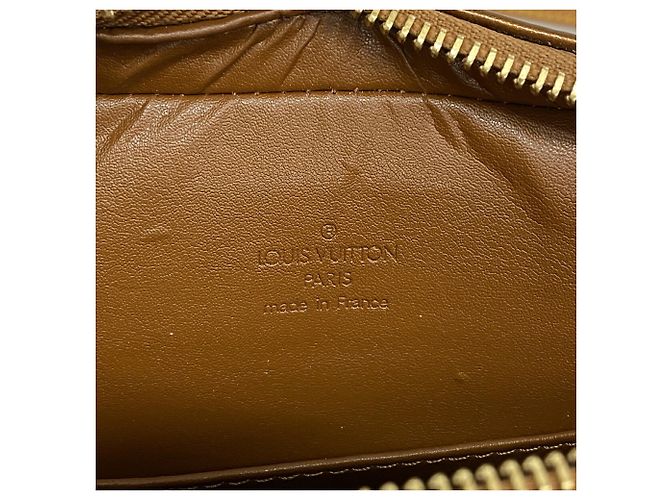 Sac à épaule Louis Vuitton Vernis Christie MM Bronze - vue 5