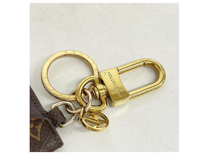 Louis Vuitton Monogram Portefeuille Kirigami Keychain Charm Marrone - vista 5