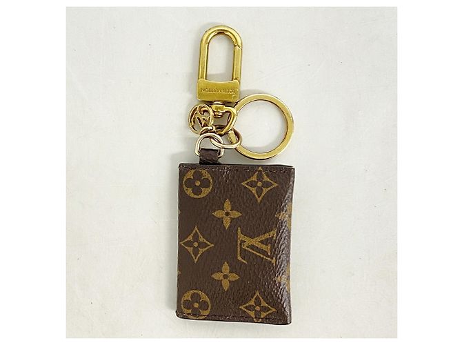 Louis Vuitton Monogram Portefeuille Kirigami Keychain Charm Marrone - vista 6