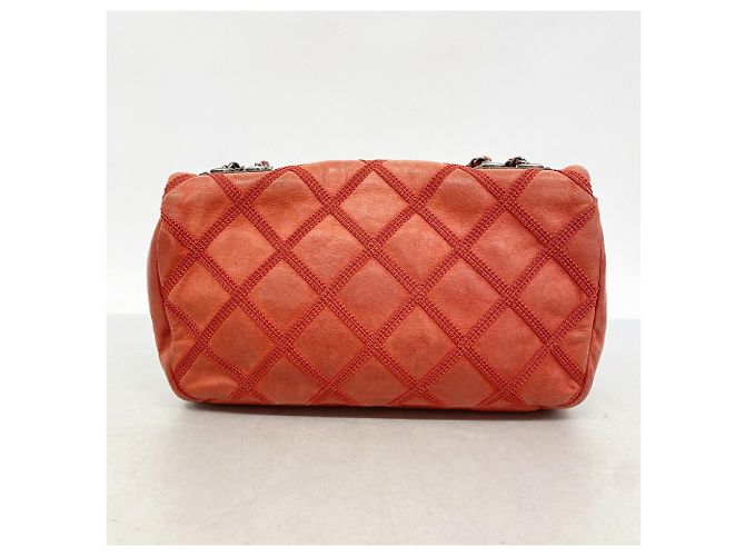 Borsa a tracolla Chanel Wild Stitch rossa Rosso - vista 10