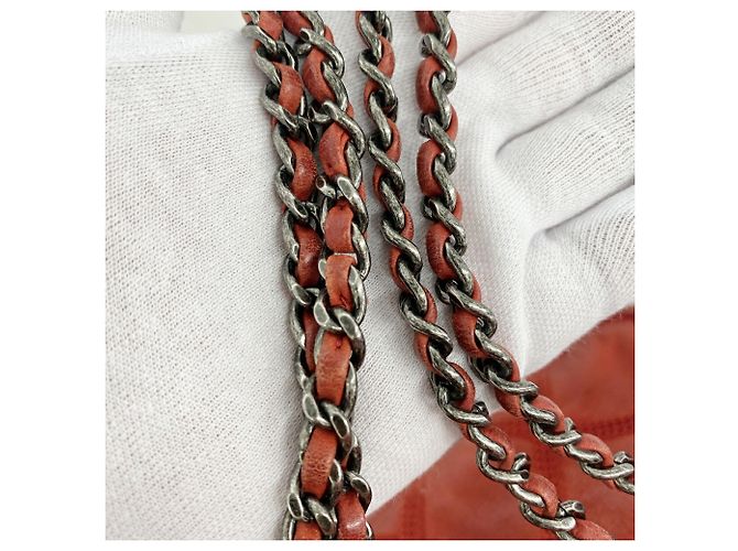 Borsa a tracolla Chanel Wild Stitch rossa Rosso - vista 6