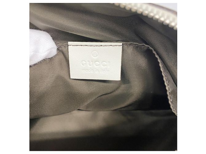 Pouch Gucci in pelle bianca Bianco - vista 5