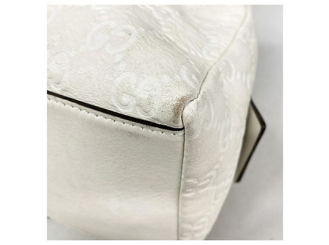 Pouch Gucci in pelle bianca Bianco - vista 6