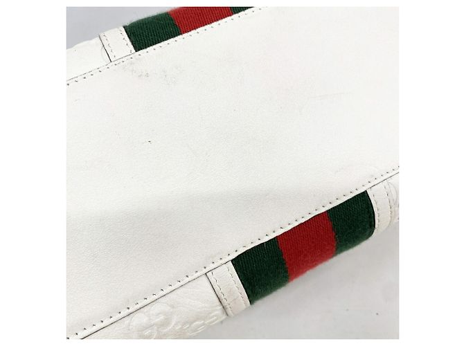 Pouch Gucci in pelle bianca Bianco - vista 9