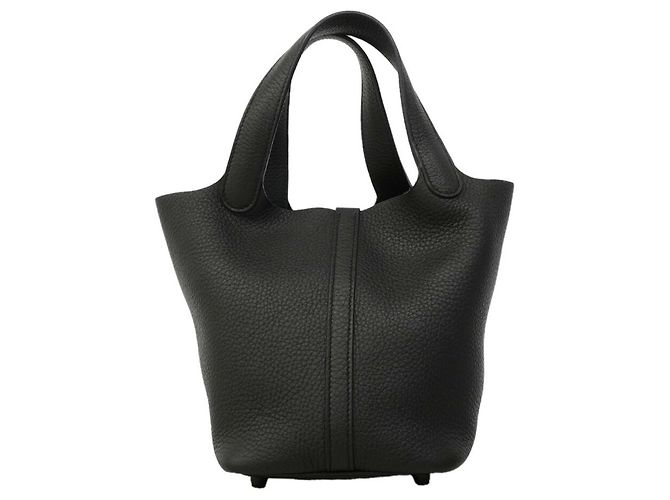Hermès Bolsa Hermes Picotin Lock PM Preto - vista 8