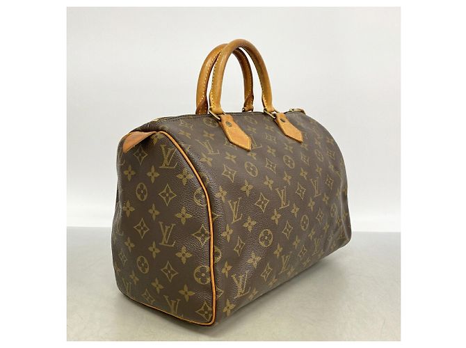 Borsa Louis Vuitton Monogram Speedy 30 Marrone - vista 2