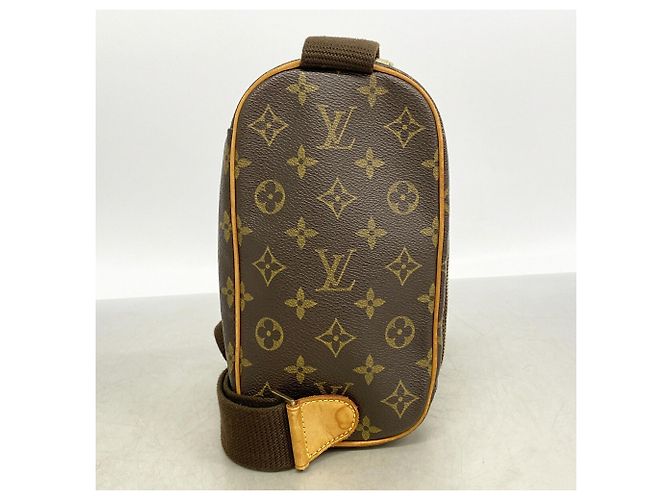 Borsa a tracolla Louis Vuitton Monogram Pochette Gange Marrone - vista 10