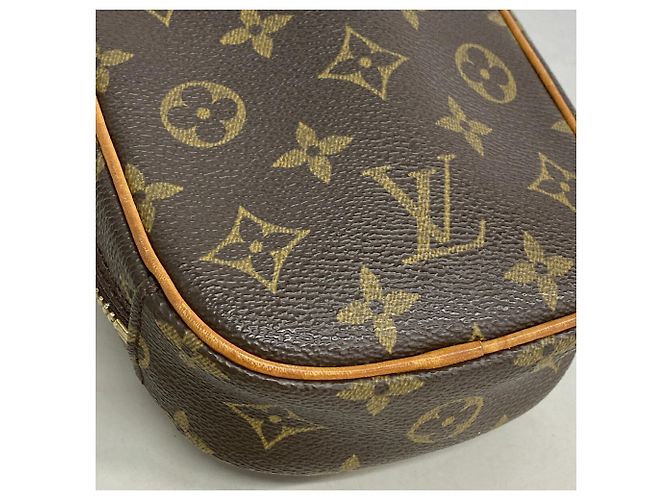 Borsa a tracolla Louis Vuitton Monogram Pochette Gange Marrone - vista 7