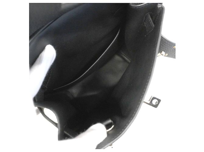 Hermès Borsa Sling Hermes in pelle Togo nera Nero - vista 4