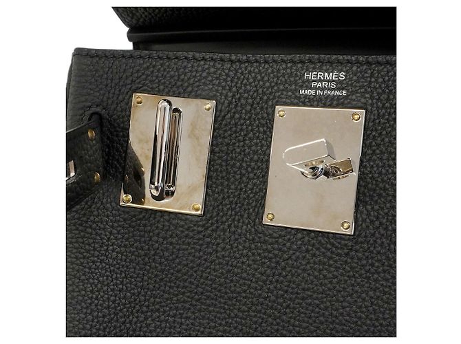 Hermès Borsa Sling Hermes in pelle Togo nera Nero - vista 6