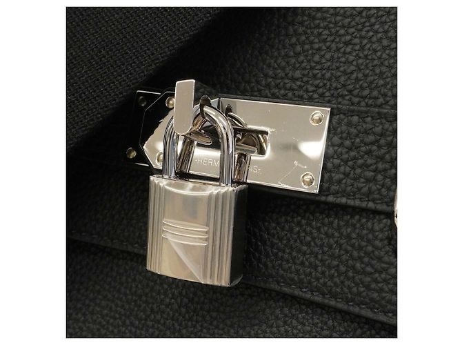Hermès Borsa Sling Hermes in pelle Togo nera Nero - vista 7