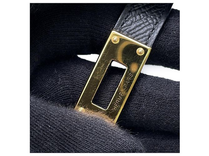 Hermès Portafoglio Hermes Kelly Long in pelle Epsom nera Nero - vista 7