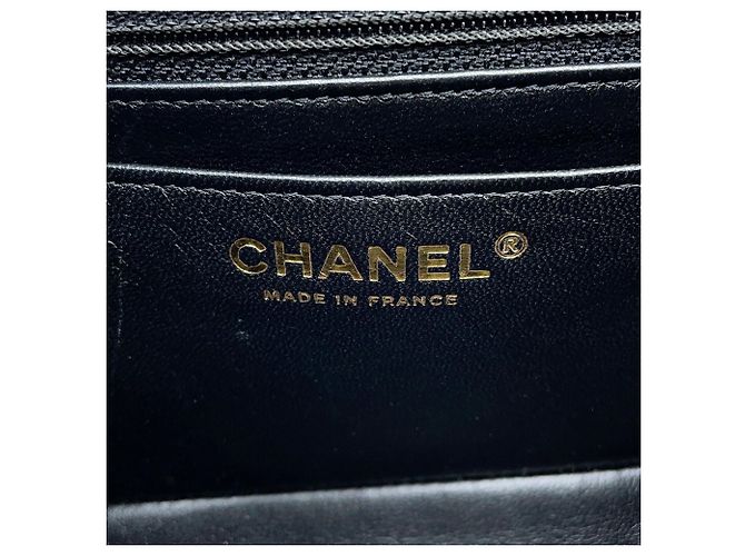 Chanel Matelassé 2.55 Mini Handtasche Schwarz - Ansicht 15