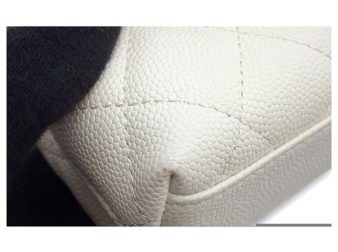 Coco Handle Chanel Matelassé Mini Handtasche Weiß - Ansicht 7