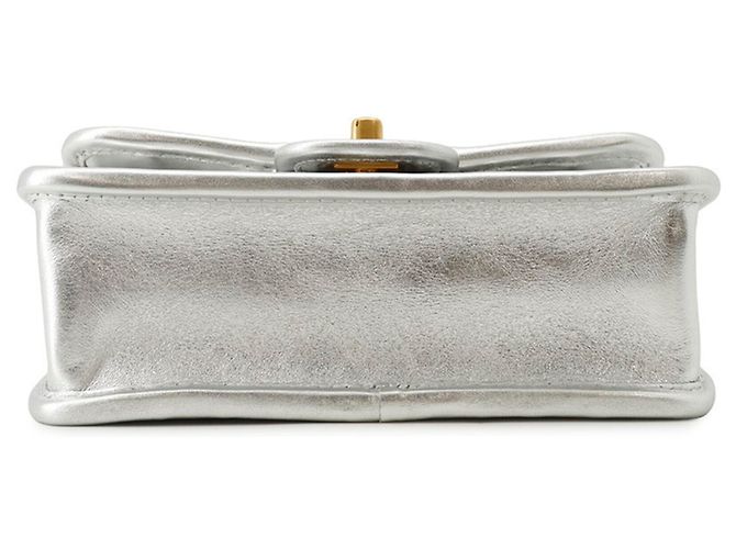 Borsa a tracolla Chanel Mini Flap con catena Argento - vista 3