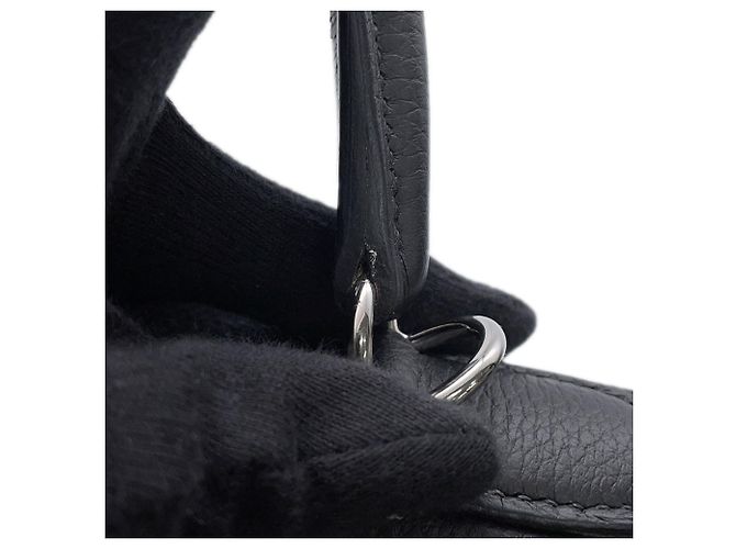 Hermès Borsa Hermes Kelly 28 in pelle Togo nera Nero - vista 10
