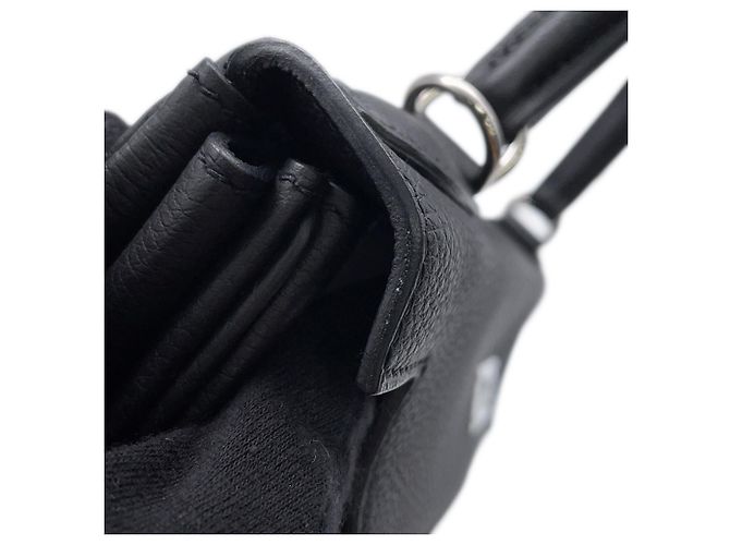 Hermès Borsa Hermes Kelly 28 in pelle Togo nera Nero - vista 8