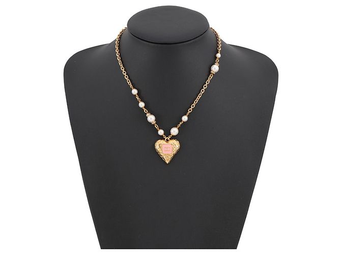 Collana Chanel Coco Mark Heart D'oro - vista 4