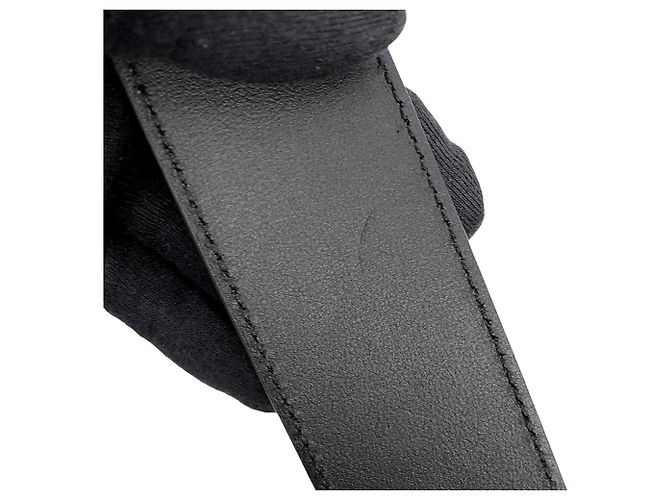 Gucci Double G breiter Ledergürtel Schwarz - Ansicht 7