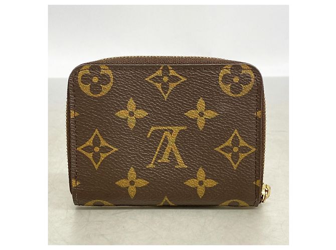 Louis Vuitton Monogram Zippy Coin Purse M60067 Castaño - vista 7