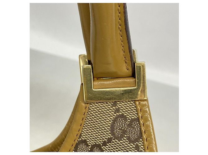Borsa Gucci GG Canvas Jackie Marrone - vista 10