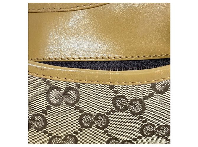 Borsa Gucci GG Canvas Jackie Marrone - vista 9