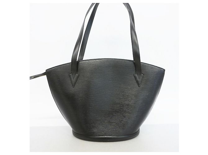Borsa a tracolla Louis Vuitton Epi Saint Jacques Nero - vista 11