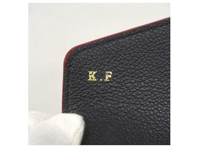 Louis Vuitton Monogram Empreinte Portefeuille Sarah Long Wallet - Marine Rouge Rosso - vista 6